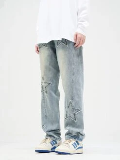 Star Patchwork Faded Straight Fit Jeans -Modern Wear Shop O1CN01vXH1Vt1QxjxWBeHx2 4008732043