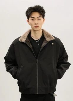 Faux Fur Lined Bomber Jacket With Snakeskin Detail -Modern Wear Shop O1CN01vcNQck1knTcIlsE4l 3161734728