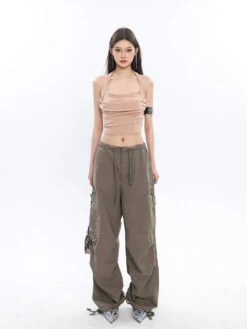 Ruched Halter Crop Top 30 Ruched Halter Crop Top -Modern Wear Shop O1CN01vnX0wR1iBncHaVjvM 2201256844375