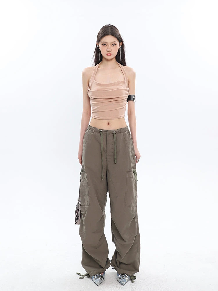 Ruched Halter Crop Top 11 Ruched Halter Crop Top - Image 11