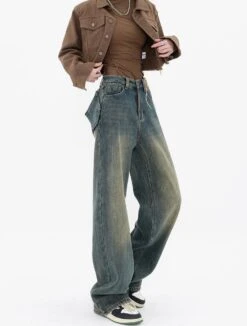 Wide Leg Vintage Jeans -Modern Wear Shop O1CN01vxWHit1yhQtMDWxY3 2208193446610