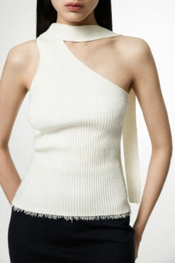Asymmetrical Neck Sleeveless Ribbed Top 20 Asymmetrical Neck Sleeveless Ribbed Top -Modern Wear Shop O1CN01w2gAN01toh2MEJIU3 2206447005949