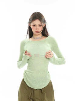 Open Back Long Knit Top -Modern Wear Shop O1CN01w8QrmS1iBncz81nnj 0 item pic