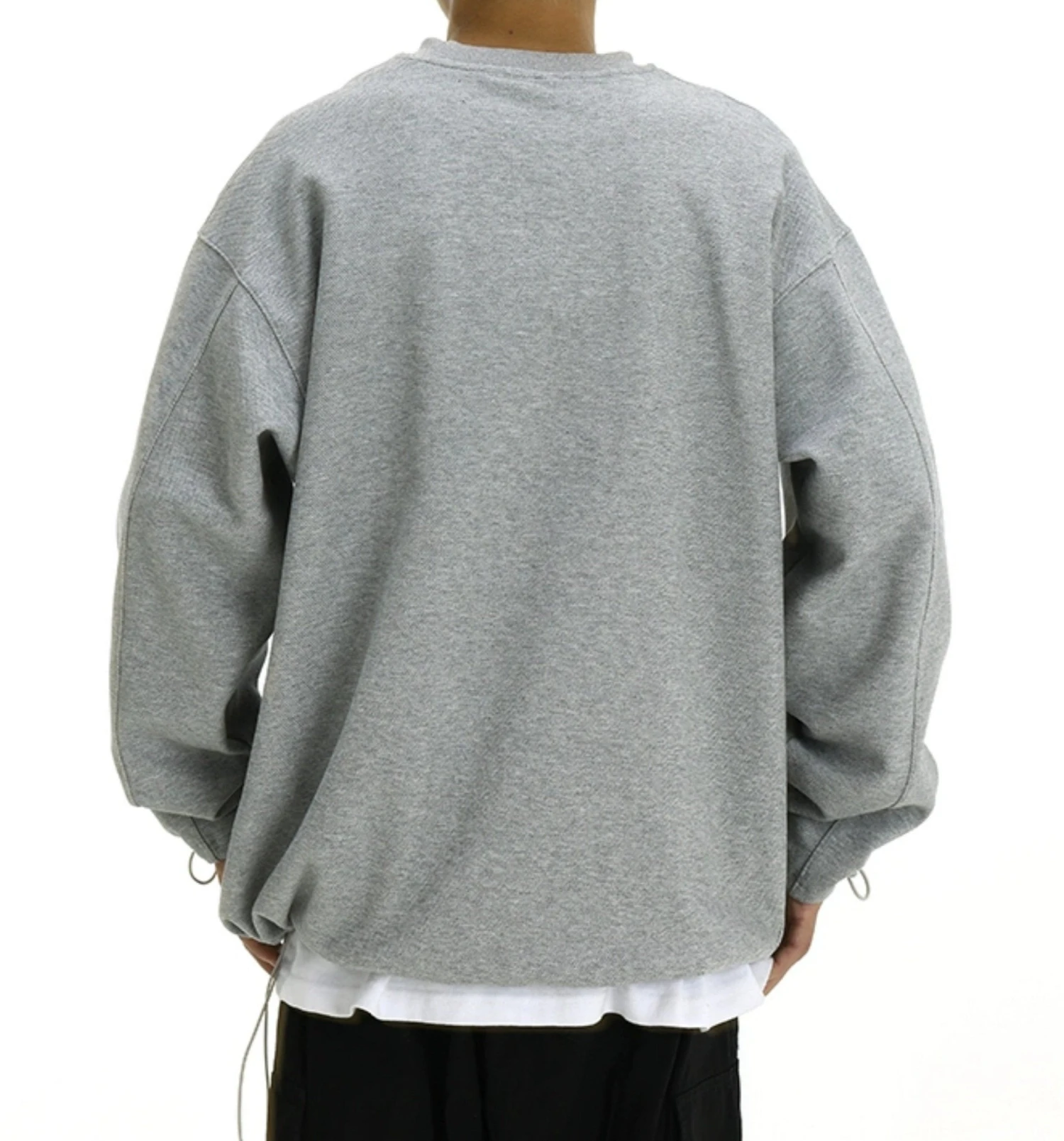 Oversized Half-Zip Ribbed Sweatshirt 5 Oversized Half-Zip Ribbed Sweatshirt - Image 5