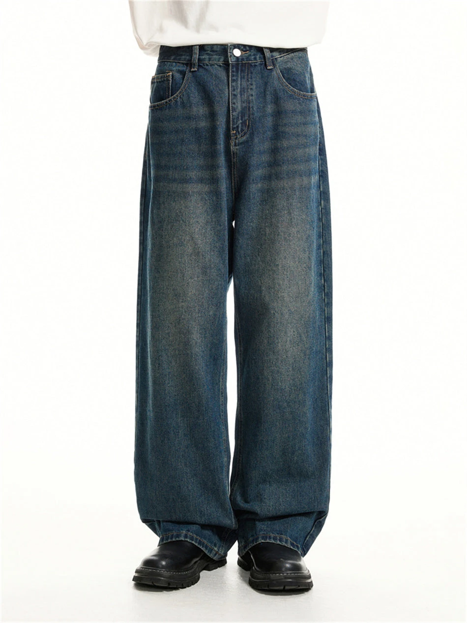 Wide Leg Vintage Faded Jeans 1 Wide Leg Vintage Faded Jeans