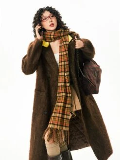 Fuzzy Double Breasted Longline Coat With Corduroy Collar -Modern Wear Shop O1CN01xahJ0Y1Hvbi8w31Rn 2971280820 jpg