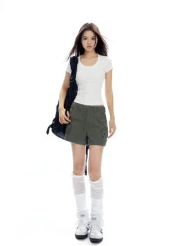 Ribbed Crew Neck Short Sleeve Baby Tee -Modern Wear Shop O1CN01xlXB8M2NBFVvVTsVA 2200576249924