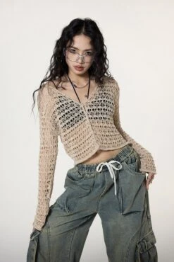 Crochet Crop Top With Flare Sleeves 22 Crochet Crop Top With Flare Sleeves -Modern Wear Shop O1CN01y1zfhJ1nKZOgugDxm 2216448195071