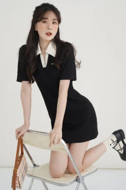 Contrast Collar Mini Dress 7 Contrast Collar Mini Dress -Modern Wear Shop O1CN01zuomt322jUzlFfrwJ 69297156