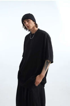 Oversized Wave Textured T-Shirt -Modern Wear Shop SGxzFgevIseHizZLpgEY 2Frenders 2FxFh18IxW9Sod9E49GzGMW