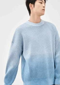 Ribbed Crew Neck Ombre Sweater -Modern Wear Shop Screenshot2024 09 10203733