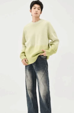 Ribbed Crew Neck Ombre Sweater -Modern Wear Shop Screenshot2024 09 10203805