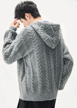 Cable Knit Hooded Zip Jacket With Pockets -Modern Wear Shop Screenshot2024 09 11130925