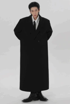 Boxy Longline Double-Breasted Coat -Modern Wear Shop Screenshot2024 10 25001812