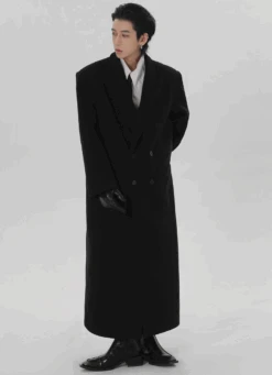 Boxy Longline Double-Breasted Coat -Modern Wear Shop Screenshot2024 10 25001907