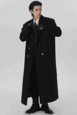 Boxy Longline Double-Breasted Coat -Modern Wear Shop Screenshot2024 10 25001921
