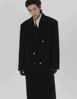 Boxy Longline Double-Breasted Coat -Modern Wear Shop Screenshot2024 10 25002128