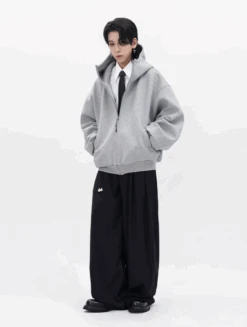Oversized High Collar Zip-Up Hoodie Jacket 26 Oversized High Collar Zip-Up Hoodie Jacket -Modern Wear Shop Screenshot2024 10 25011748