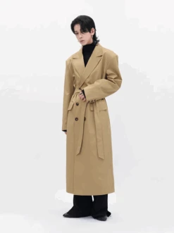 Boxy Double-Breasted Trench Coat With Wide Lapel -Modern Wear Shop Screenshot2024 10 25232833