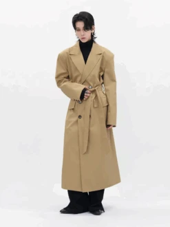 Boxy Double-Breasted Trench Coat With Wide Lapel -Modern Wear Shop Screenshot2024 10 25232910