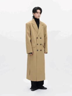 Boxy Double-Breasted Trench Coat With Wide Lapel -Modern Wear Shop Screenshot2024 10 25232945