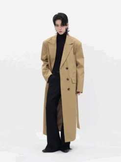 Boxy Double-Breasted Trench Coat With Wide Lapel -Modern Wear Shop Screenshot2024 10 25233257