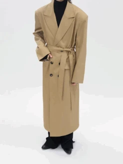 Boxy Double-Breasted Trench Coat With Wide Lapel -Modern Wear Shop Screenshot2024 10 25233307