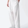 Wide Leg Lightweight Drawstring Waist Linen Pants