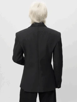 Structured Asymmetric Embroidered Lapel Tailored Blazer 12 Structured Asymmetric Embroidered Lapel Tailored Blazer -Modern Wear Shop Screenshot2025 06 19175642