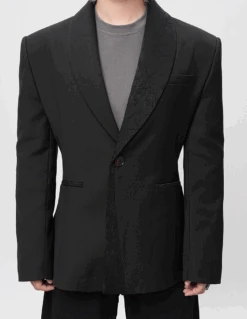 Structured Asymmetric Embroidered Lapel Tailored Blazer 13 Structured Asymmetric Embroidered Lapel Tailored Blazer -Modern Wear Shop Screenshot2025 06 19175701
