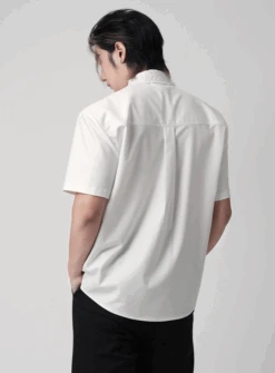 Embroidered Collar Short Sleeve Shirt With Pleated Front Detail -Modern Wear Shop Screenshot2025 07 06210506