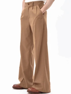 Pleated Wide Leg Trousers With Tailored Waistband And Belt Loop 13 Pleated Wide Leg Trousers With Tailored Waistband And Belt Loop -Modern Wear Shop Screenshot2025 07 06214229