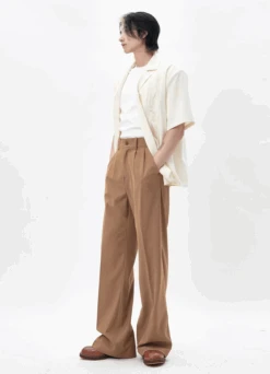 Pleated Wide Leg Trousers With Tailored Waistband And Belt Loop 19 Pleated Wide Leg Trousers With Tailored Waistband And Belt Loop -Modern Wear Shop Screenshot2025 07 06214302
