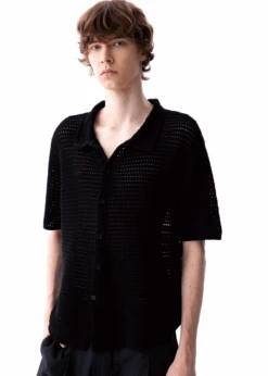 Open Knit Button Down Short Sleeve Shirt With Collar 15 Open Knit Button Down Short Sleeve Shirt With Collar -Modern Wear Shop Screenshot2025 07 10202310