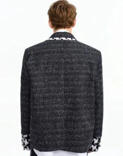 Oversized Blazer Jacket With Contrast Tweed Trim Details -Modern Wear Shop Screenshot2025 07 10223719