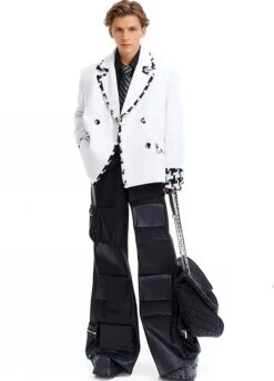 Oversized Blazer Jacket With Contrast Tweed Trim Details -Modern Wear Shop Screenshot2025 07 10223807