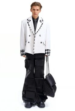 Oversized Blazer Jacket With Contrast Tweed Trim Details -Modern Wear Shop Screenshot2025 07 10223823