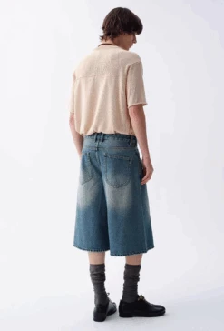 Ribbed Collar Textured Knit Drop Shoulder Tee -Modern Wear Shop Screenshot2025 07 12134416