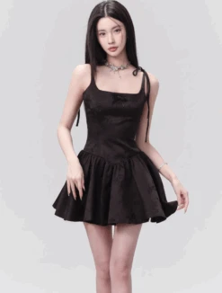 Floral Jacquard Corset Bodice Mini Dress With Bow Detail -Modern Wear Shop Screenshot 2025 05 12 031123