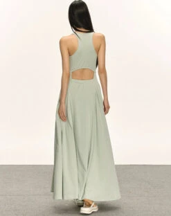 Sleeveless Racerback Maxi Dress With Cut-Out Back -Modern Wear Shop a17e812fd78f9b0272fb40fee1c1d57d