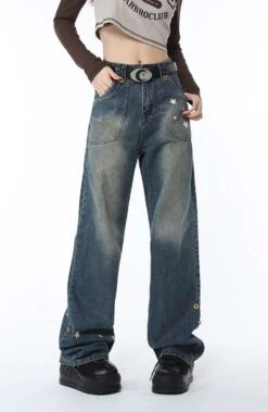 Star Wide Faded Jeans -Modern Wear Shop a1a1ac4a1832515c6433f72c09d170f9