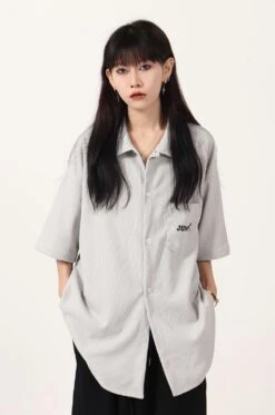 Waffle Texture Oversized Button Shirt 27 Waffle Texture Oversized Button Shirt -Modern Wear Shop a1d51c8309fd1471a4011c8d783e3ce5