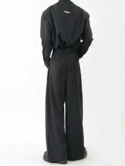 Wide-Leg Pleated Trousers With Fine Line Pocket Detail -Modern Wear Shop a1f644e6cfb3c569667f84f39503b02a