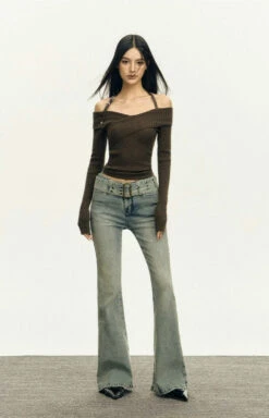 Halter Neck Ribbed Knit Long Sleeve Top 16 Halter Neck Ribbed Knit Long Sleeve Top -Modern Wear Shop a20d5fdbe4a56e5855534fe32dde0bab