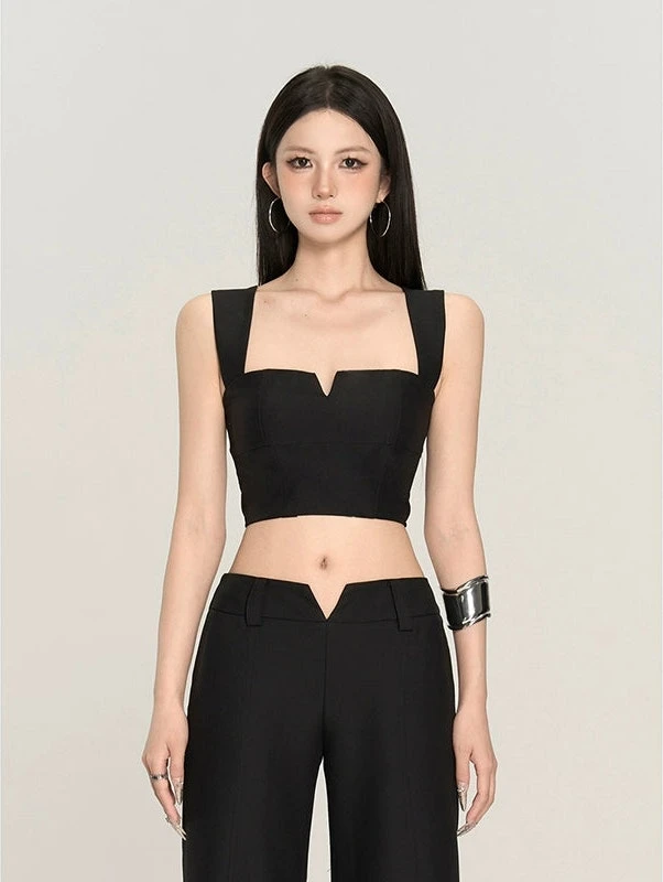 Sleeveless Sweetheart Neckline Extra-Cropped Top 2 Sleeveless Sweetheart Neckline Extra-Cropped Top - Image 2