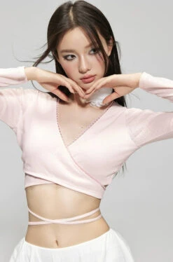 Wrap Long Sleeve Top And Skirted Bikini Set -Modern Wear Shop a250f45f5c9ca7d882ad7d637d4e5f81