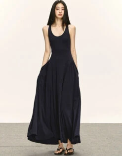 Sleeveless Racerback Maxi Dress With Cut-Out Back -Modern Wear Shop a29975c62f3236a258f5e49f67dbdeaf