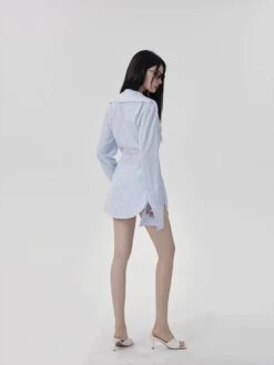 Striped Long-Sleeve Oversized Button-Up Shirt 19 Striped Long-Sleeve Oversized Button-Up Shirt -Modern Wear Shop a360a7e043f9911e9e960934ac091965