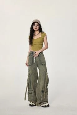 Twist-Back Crop Top With Scoop Neck 39 Twist-Back Crop Top With Scoop Neck -Modern Wear Shop a4267da3464f76ae4fc37c2451aef7ea