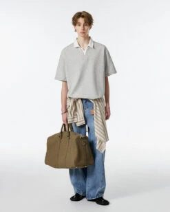 Contrast Collar Short Sleeve Polo Shirt -Modern Wear Shop a46ac43dc57d3a6031dcb81d1149227d